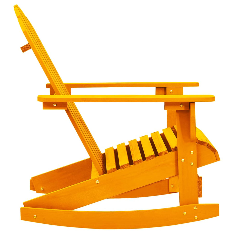 Schommelstoel Adirondack Massief Vurenhout Oranje orange