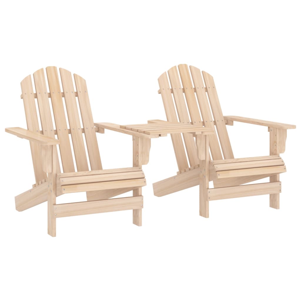 Tuinstoelen Adirondack Met Tafeltje Massief Vurenhout 1 Lichtbruin