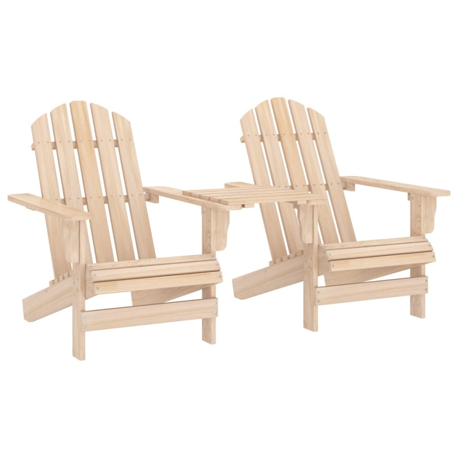 Tuinstoelen Adirondack Met Tafeltje Massief Vurenhout 1 Lichtbruin