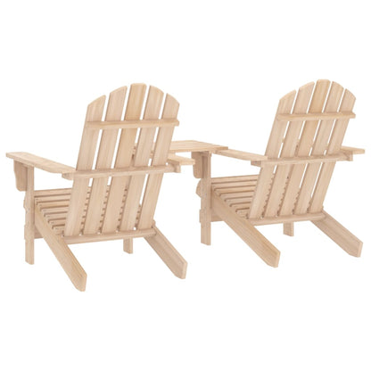 Tuinstoelen Adirondack Met Tafeltje Massief Vurenhout 1 Lichtbruin