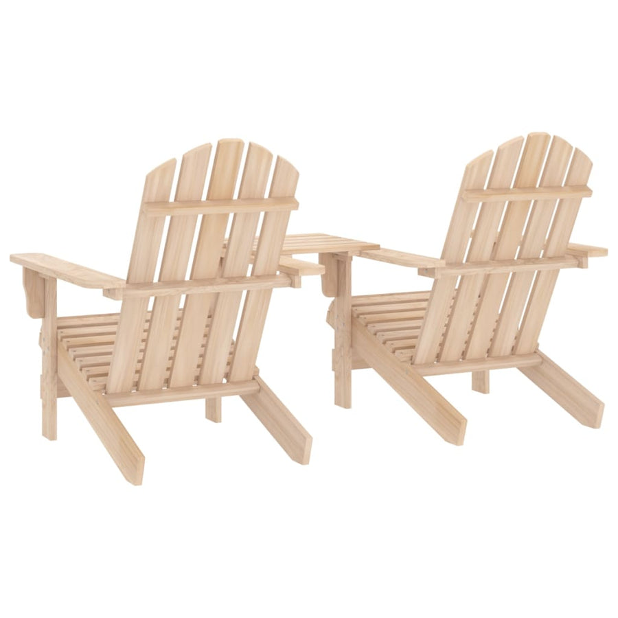 Tuinstoelen Adirondack Met Tafeltje Massief Vurenhout 1 Lichtbruin