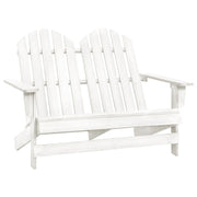 Tuinstoel Adirondack 2-zits massief vurenhout wit