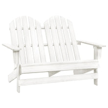 Tuinstoel 2-Zits Adirondack Massief Vurenhout Wit
