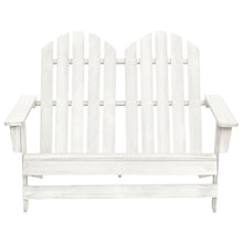 Tuinstoel 2-Zits Adirondack Massief Vurenhout Wit