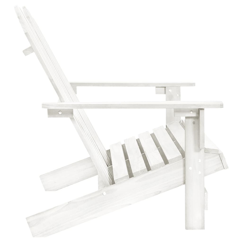Tuinstoel 2-Zits Adirondack Massief Vurenhout Wit