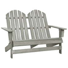 Tuinstoel 2-Zits Adirondack Massief Vurenhout Grijs