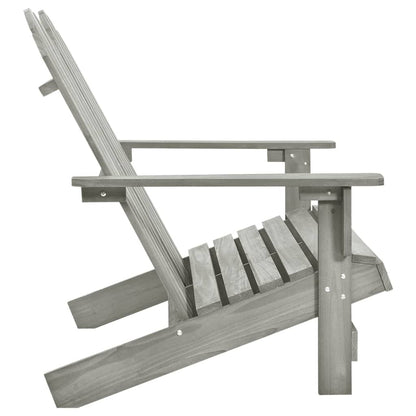 Tuinstoel 2-Zits Adirondack Massief Vurenhout Grijs