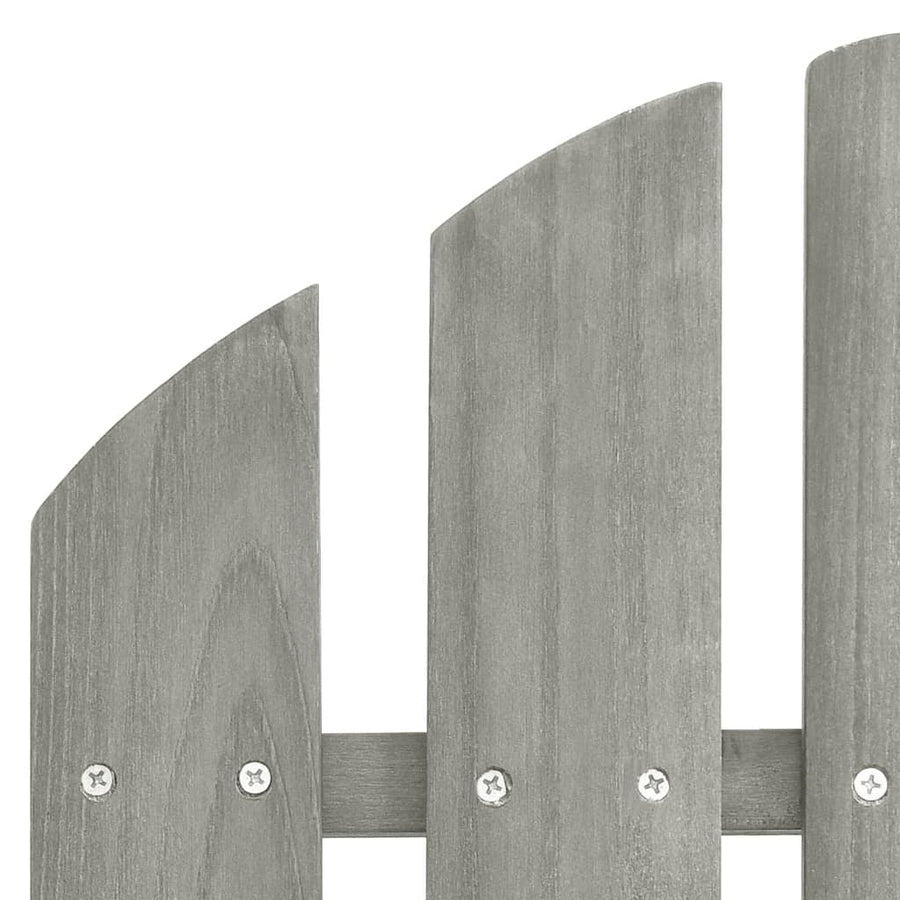 Tuinstoel 2-Zits Adirondack Massief Vurenhout Grijs