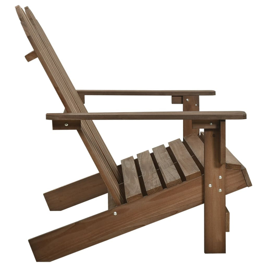 Tuinstoel 2-Zits Adirondack Massief Vurenhout Bruin