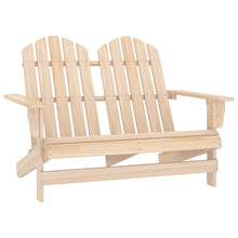 Tuinstoel 2-Zits Adirondack Massief Vurenhout Lichtbruin