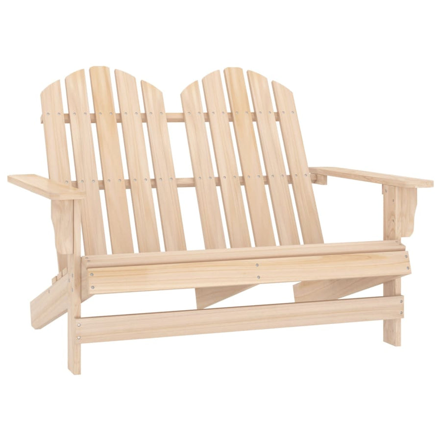 Tuinstoel 2-Zits Adirondack Massief Vurenhout Lichtbruin