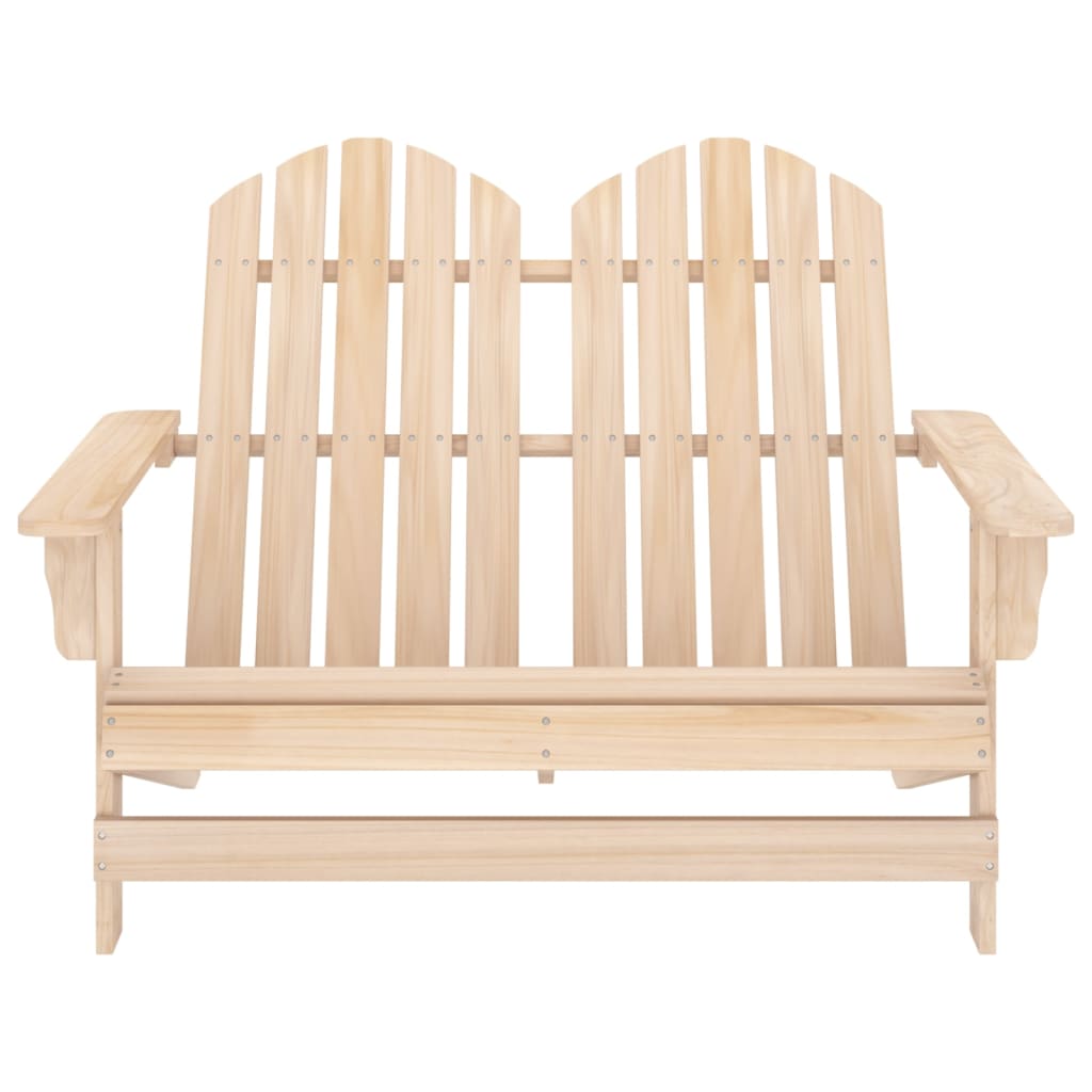 Tuinstoel 2-Zits Adirondack Massief Vurenhout Lichtbruin
