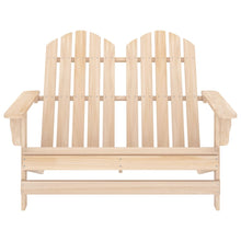 Tuinstoel 2-Zits Adirondack Massief Vurenhout Lichtbruin