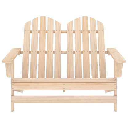 Tuinstoel 2-Zits Adirondack Massief Vurenhout Lichtbruin