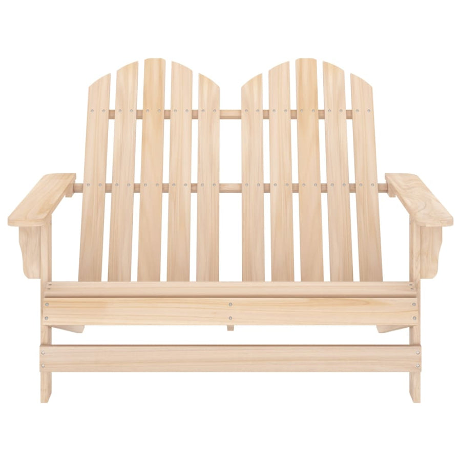 Tuinstoel 2-Zits Adirondack Massief Vurenhout Lichtbruin