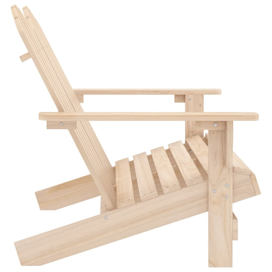 Tuinstoel 2-Zits Adirondack Massief Vurenhout Lichtbruin