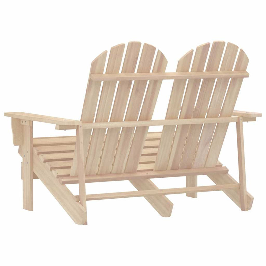 Tuinstoel 2-Zits Adirondack Massief Vurenhout Lichtbruin