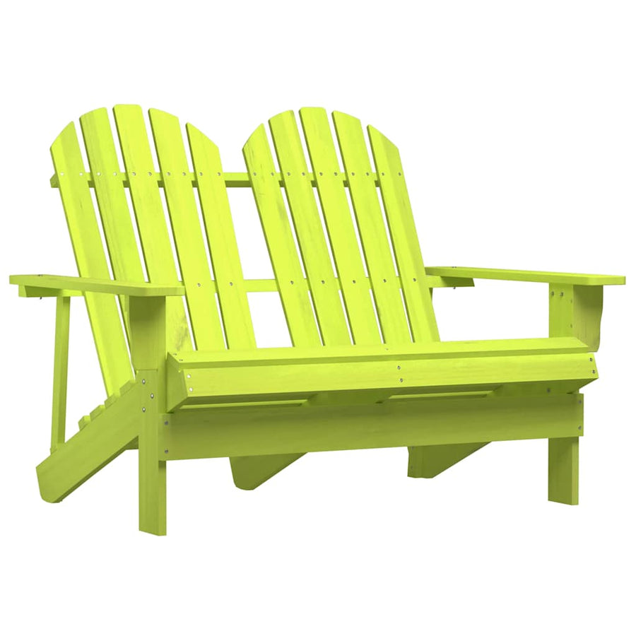 Tuinstoel 2-Zits Adirondack Massief Vurenhout Groen Groen