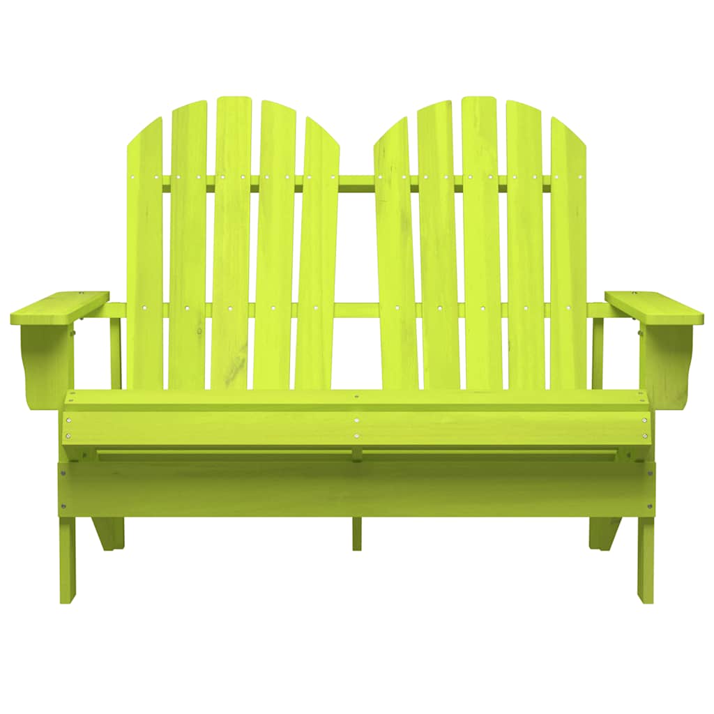 Tuinstoel 2-Zits Adirondack Massief Vurenhout Groen Groen