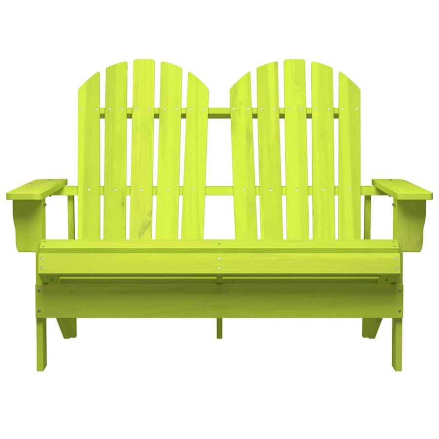 Tuinstoel 2-Zits Adirondack Massief Vurenhout Groen Groen