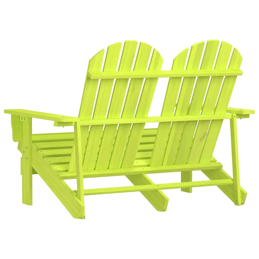 Tuinstoel 2-Zits Adirondack Massief Vurenhout Groen Groen