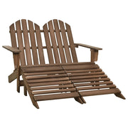 Tuinstoel Adirondack 2-zits vurenhout bruin