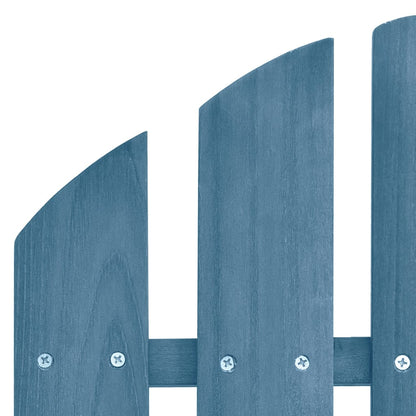 Tuinstoel 2-Zits Adirondack Met Voetenbank Vurenhout Blauw Blauw