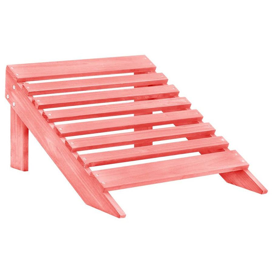 Tuinstoel 2-Zits Adirondack Met Voetenbank Vurenhout Roze