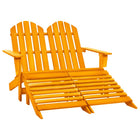 Tuinstoel Adirondack 2-zits vurenhout oranje 119x147x89 cm