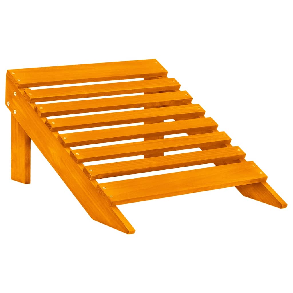 Tuinstoel 2-zits Adirondack met voetenbank vurenhout oranje