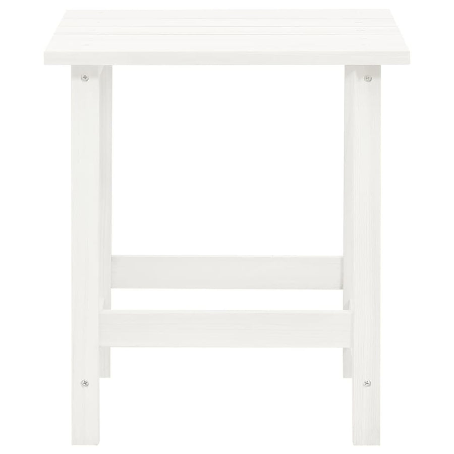 Tuinstoel Adirondack Met Tafel Massief Vurenhout Wit