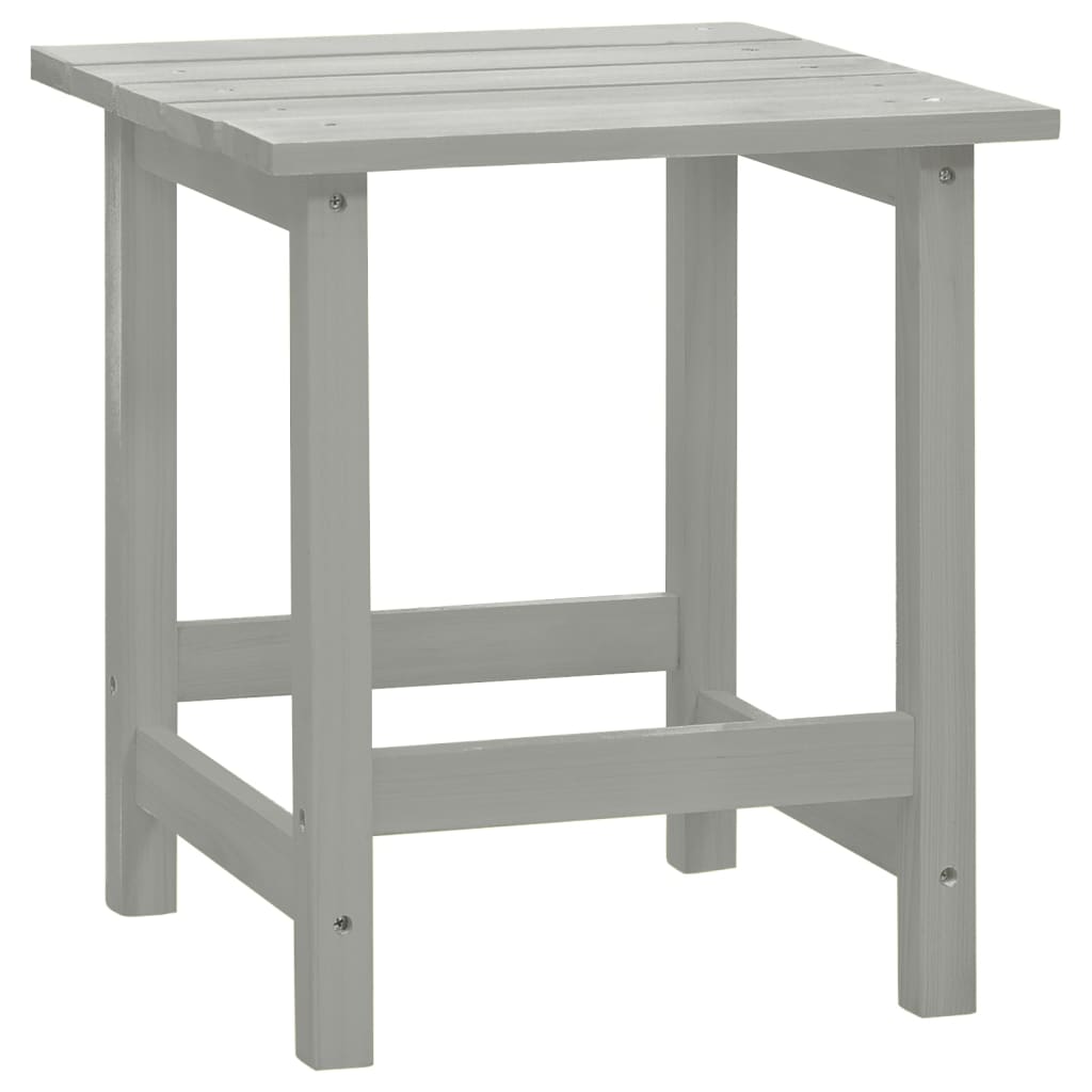 Tuinstoel Adirondack Met Tafel Massief Vurenhout Grijs