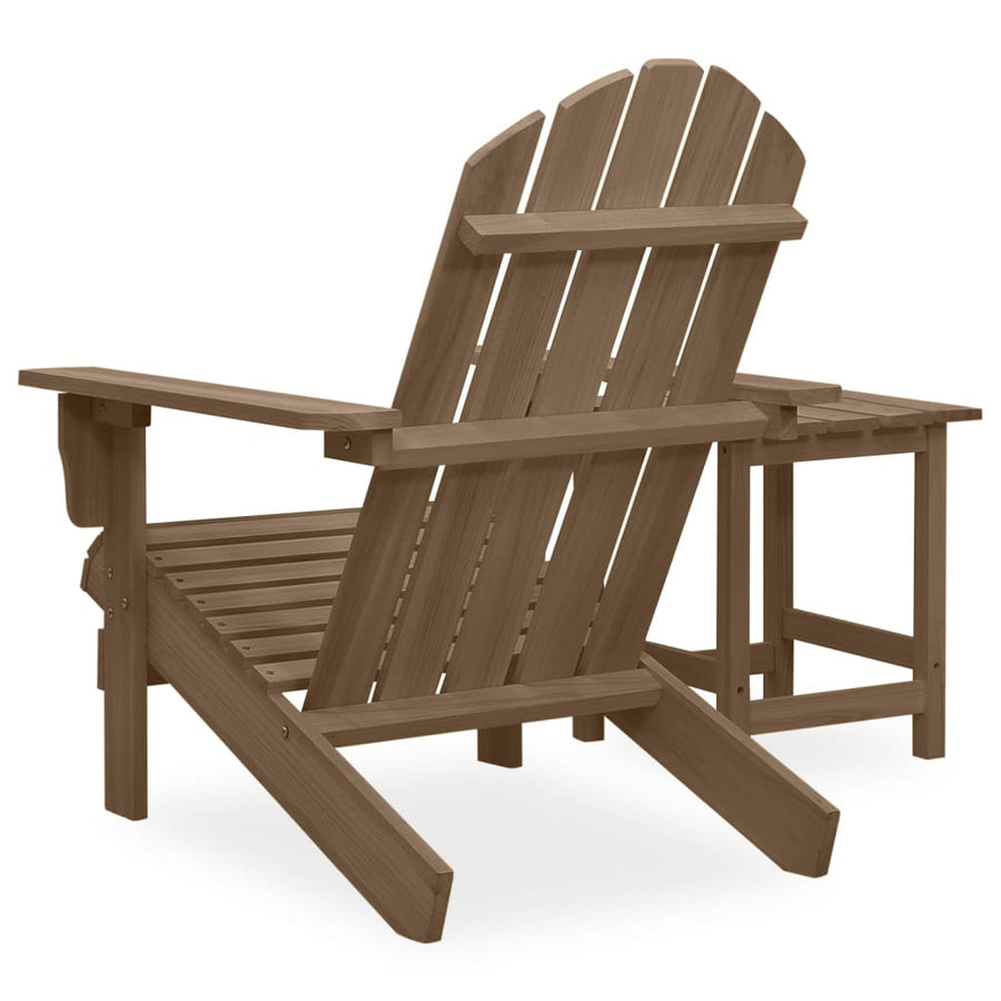 Tuinstoel Adirondack Met Tafel Massief Vurenhout Bruin