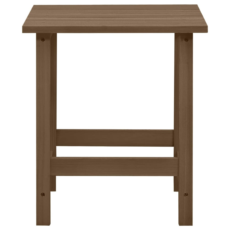 Tuinstoel Adirondack Met Tafel Massief Vurenhout Bruin