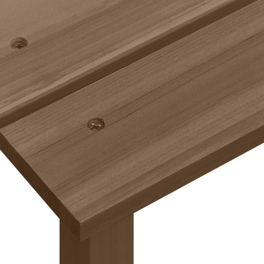 Tuinstoel Adirondack Met Tafel Massief Vurenhout Bruin