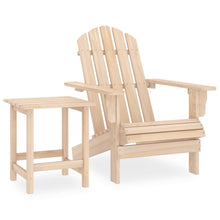 Tuinstoel Adirondack Met Tafel Massief Vurenhout Lichtbruin