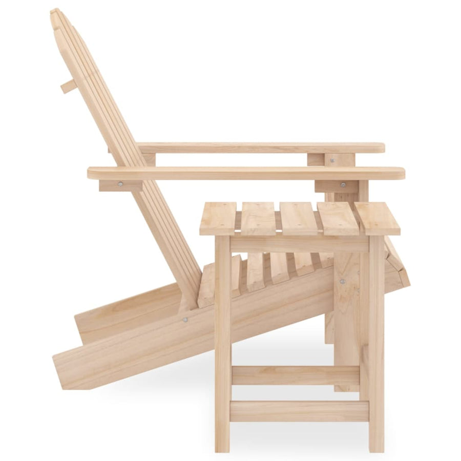 Tuinstoel Adirondack Met Tafel Massief Vurenhout Lichtbruin