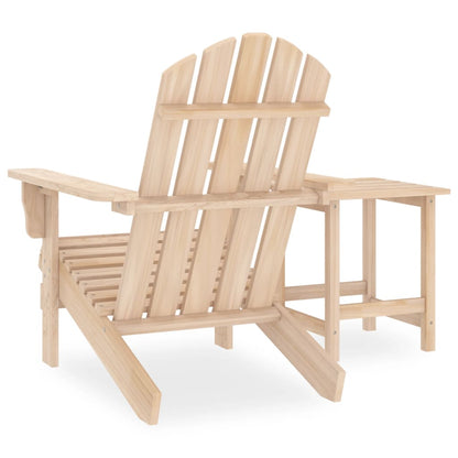 Tuinstoel Adirondack Met Tafel Massief Vurenhout Lichtbruin