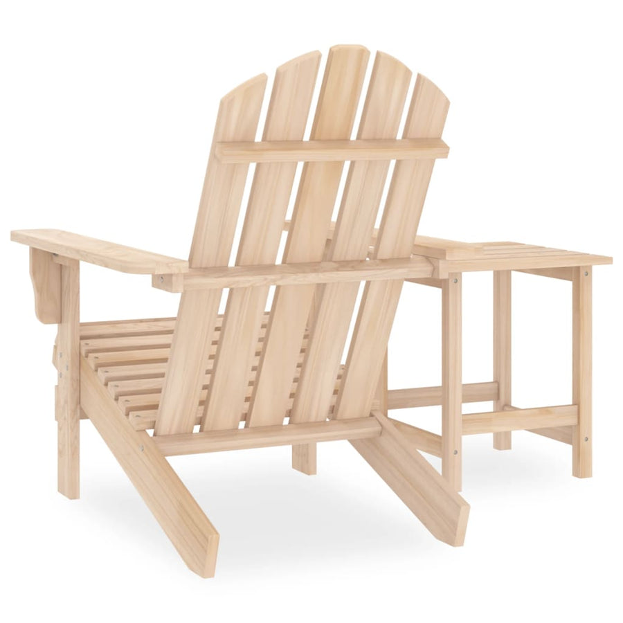 Tuinstoel Adirondack Met Tafel Massief Vurenhout Lichtbruin