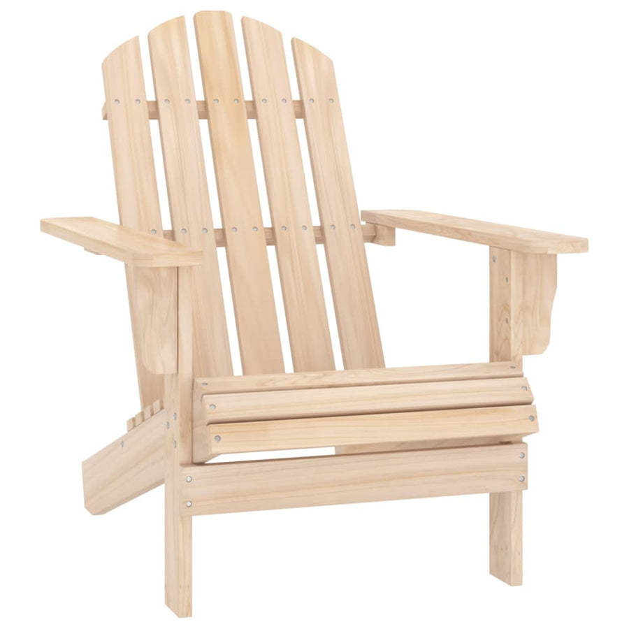 Tuinstoel Adirondack Met Tafel Massief Vurenhout Lichtbruin