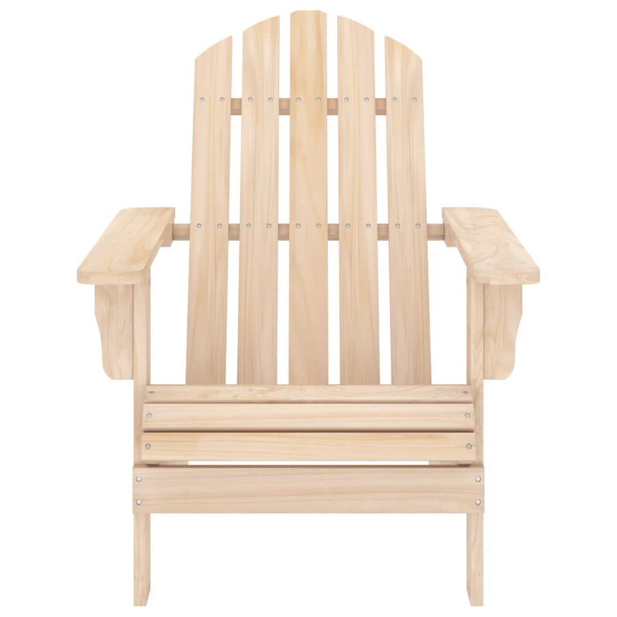 Tuinstoel Adirondack Met Tafel Massief Vurenhout Lichtbruin