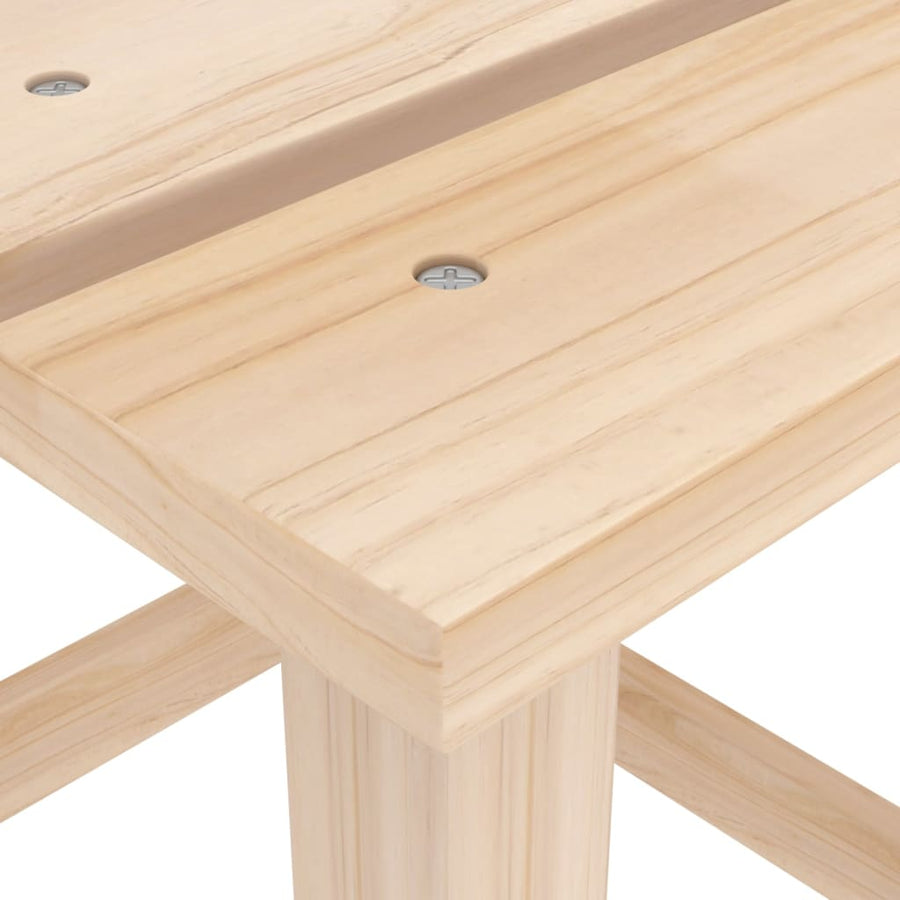 Tuinstoel Adirondack Met Tafel Massief Vurenhout Lichtbruin