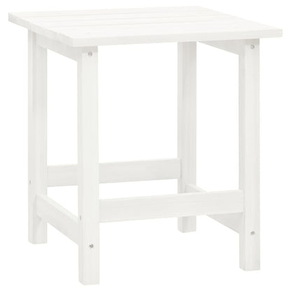 Tuinstoel Adirondack Met Voetenbank Tafel Massief Vurenhout Wit