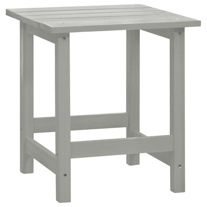 Tuinstoel Adirondack Voetenbank Tafel Massief Vurenhout Grijs