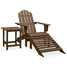 Tuinstoel Adirondack Voetenbank Tafel Massief Vurenhout Bruin
