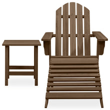 Tuinstoel Adirondack Voetenbank Tafel Massief Vurenhout Bruin