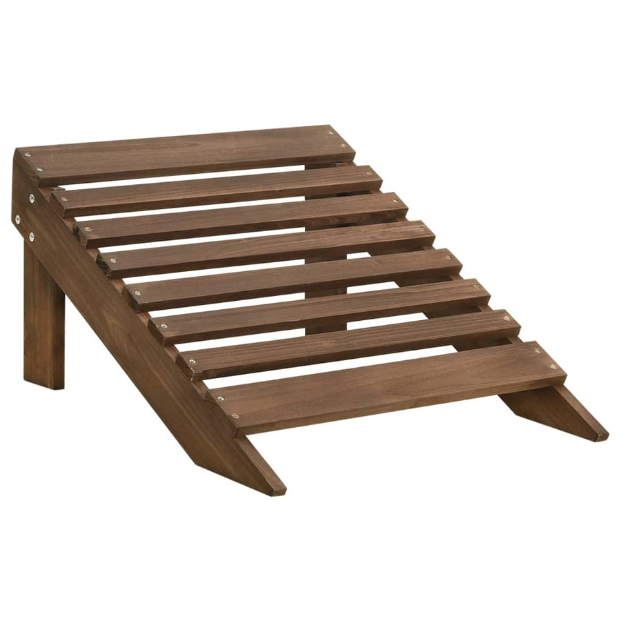 Tuinstoel Adirondack Voetenbank Tafel Massief Vurenhout Bruin
