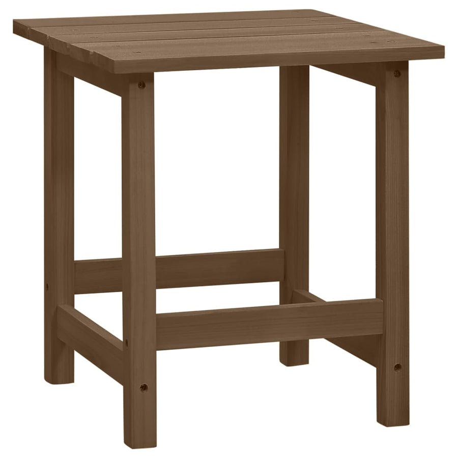 Tuinstoel Adirondack Voetenbank Tafel Massief Vurenhout Bruin