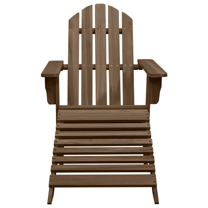 Tuinstoel Adirondack Voetenbank Tafel Massief Vurenhout Bruin