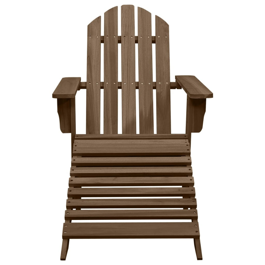 Tuinstoel Adirondack Voetenbank Tafel Massief Vurenhout Bruin